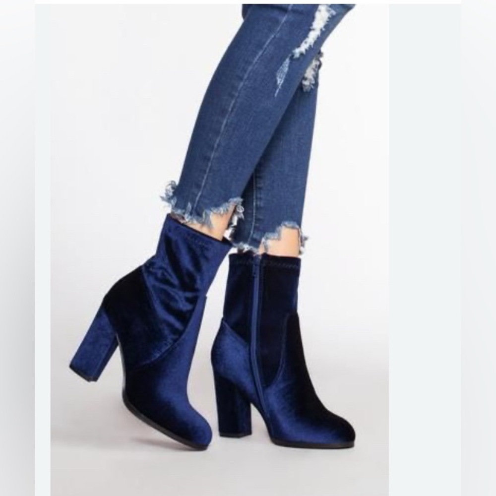 Steve Madden Sock Bootie Block Heel